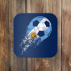 Argentina Soccer Argentinian Flag Pride Soccer Player Coaster