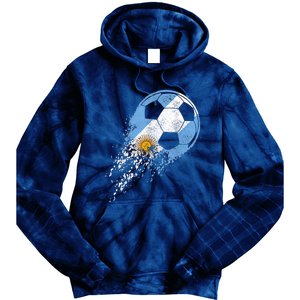 Argentina Soccer Argentinian Flag Pride Soccer Player Tie Dye Hoodie