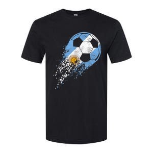 Argentina Soccer Argentinian Flag Pride Soccer Player Softstyle CVC T-Shirt