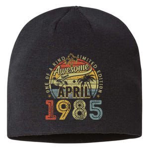 Awesome Since April 1985 40 Year Old 40th Birthday Women Sustainable Beanie