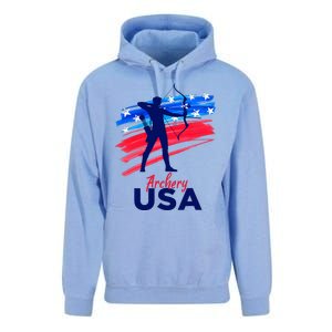 Archery Sport Archer Support Team Flag Usa American Unisex Surf Hoodie