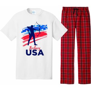 Archery Sport Archer Support Team Flag Usa American Pajama Set