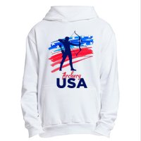 Archery Sport Archer Support Team Flag Usa American Urban Pullover Hoodie