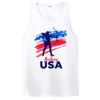 Archery Sport Archer Support Team Flag Usa American PosiCharge Competitor Tank