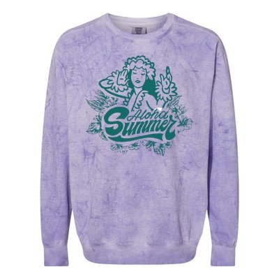 Aloha Summer Colorblast Crewneck Sweatshirt