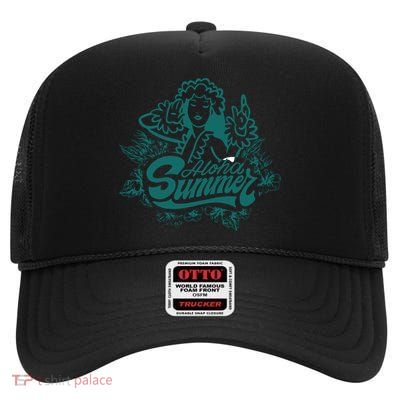 Aloha Summer High Crown Mesh Back Trucker Hat