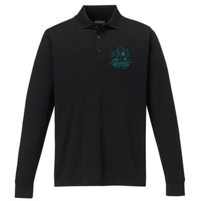 Aloha Summer Performance Long Sleeve Polo