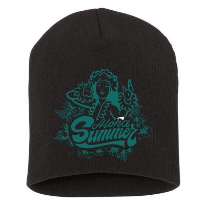 Aloha Summer Short Acrylic Beanie