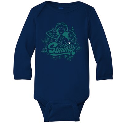 Aloha Summer Baby Long Sleeve Bodysuit