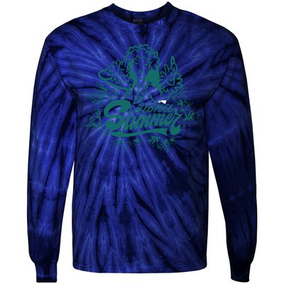 Aloha Summer Tie-Dye Long Sleeve Shirt