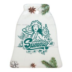 Aloha Summer Ceramic Bell Ornament