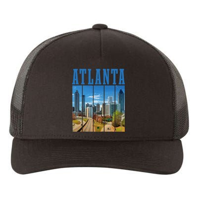 Atlanta Skyline ATL Georgia Vintage Pride Yupoong Adult 5-Panel Trucker Hat