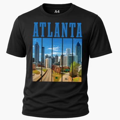 Atlanta Skyline ATL Georgia Vintage Pride Cooling Performance Crew T-Shirt