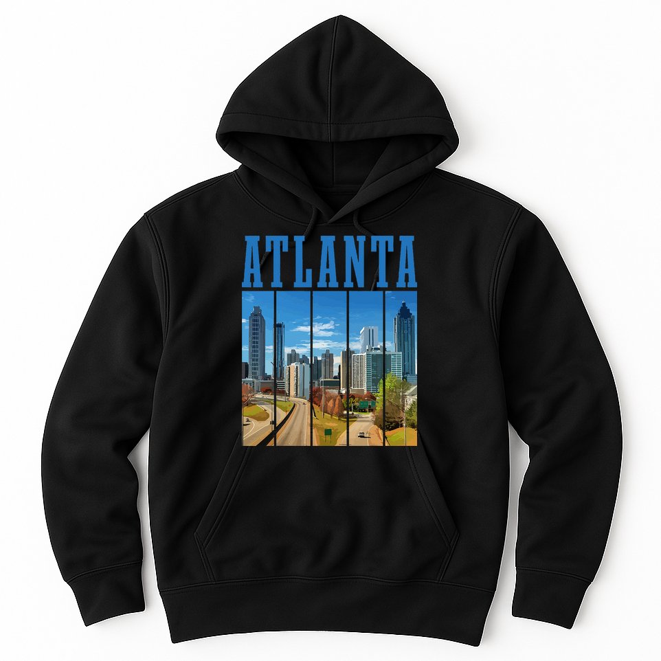 Atlanta Skyline ATL Georgia Vintage Pride Hoodie