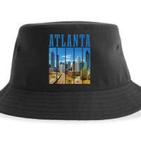 Atlanta Skyline ATL Georgia Vintage Pride Sustainable Bucket Hat