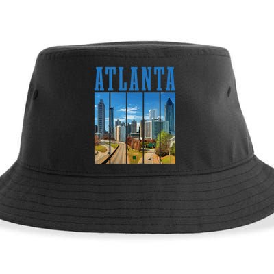 Atlanta Skyline ATL Georgia Vintage Pride Sustainable Bucket Hat