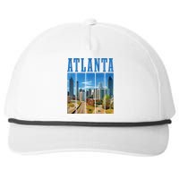 Atlanta Skyline ATL Georgia Vintage Pride Snapback Five-Panel Rope Hat