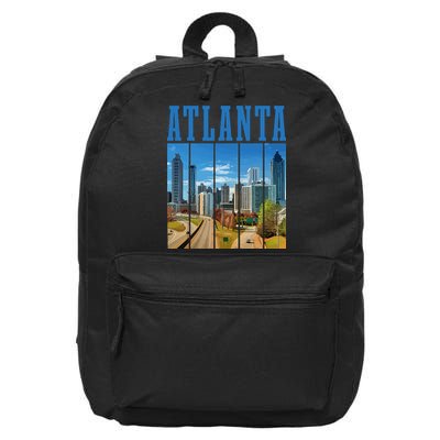 Atlanta Skyline ATL Georgia Vintage Pride 16 in Basic Backpack