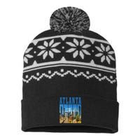 Atlanta Skyline ATL Georgia Vintage Pride USA-Made Snowflake Beanie