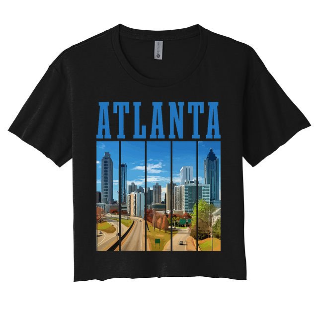 Atlanta Skyline ATL Georgia Vintage Pride Crop Top
