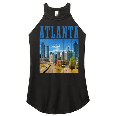 Atlanta Skyline ATL Georgia Vintage Pride Women’s Perfect Tri Rocker Tank