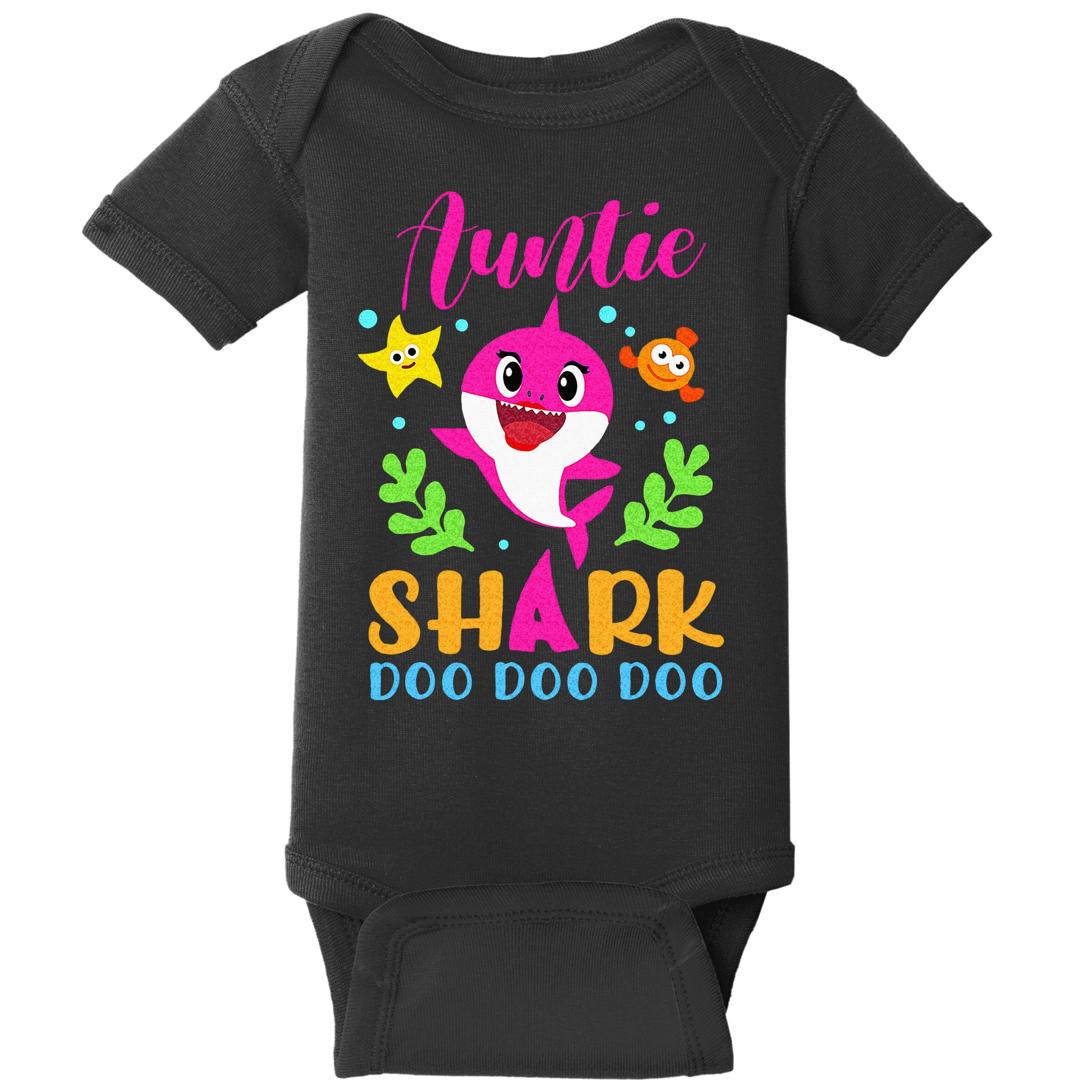 Auntie Shark Auntie Shark Lover Family Mothers Day Baby Bodysuit