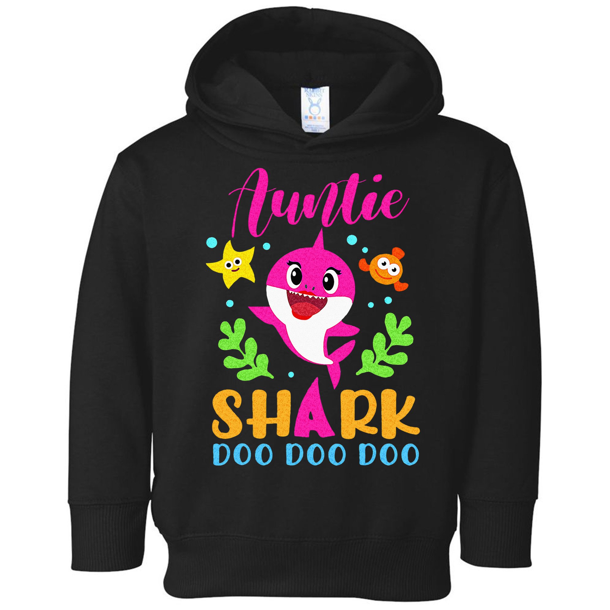 Auntie Shark Auntie Shark Lover Family Mothers Day Toddler Hoodie