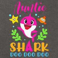 Auntie Shark Auntie Shark Lover Family Mothers Day Cotton Canvas Backpack