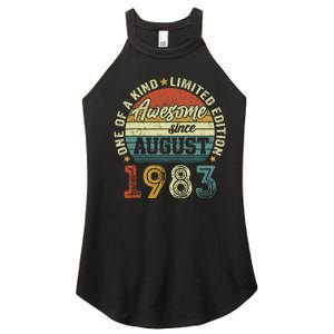 Awesome Since August 1983 40 Year Old 40th Birthday Gifts Women’s Perfect Tri Rocker Tank