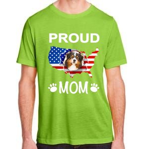 Australian Shepherd Aussie Australian Proud Patriot Mom Gift Adult ChromaSoft Performance T-Shirt