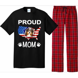 Australian Shepherd Aussie Australian Proud Patriot Mom Gift Pajama Set