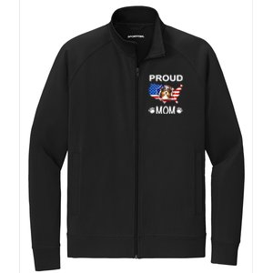 Australian Shepherd Aussie Australian Proud Patriot Mom Gift Stretch Full-Zip Cadet Jacket