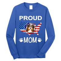 Australian Shepherd Aussie Australian Proud Patriot Mom Gift Long Sleeve Shirt