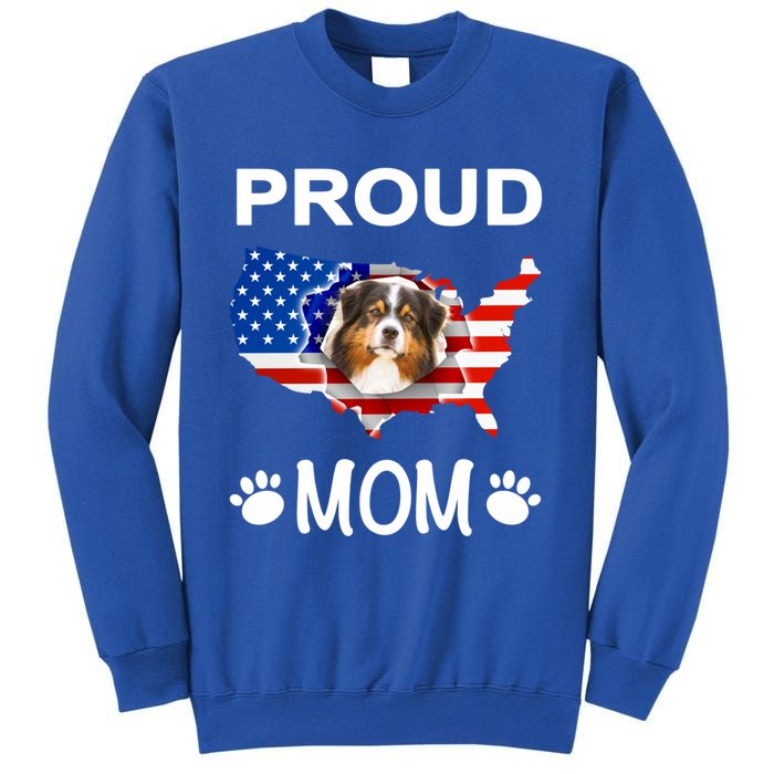 Australian Shepherd Aussie Australian Proud Patriot Mom Gift Sweatshirt