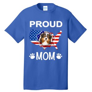 Australian Shepherd Aussie Australian Proud Patriot Mom Gift Tall T-Shirt