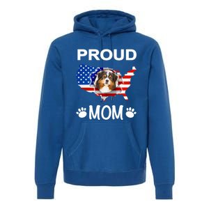 Australian Shepherd Aussie Australian Proud Patriot Mom Gift Premium Hoodie