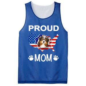 Australian Shepherd Aussie Australian Proud Patriot Mom Gift Mesh Reversible Basketball Jersey Tank