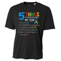 Autistic Son Autism Awareness Support For Mom Cooling Performance Crew T-Shirt