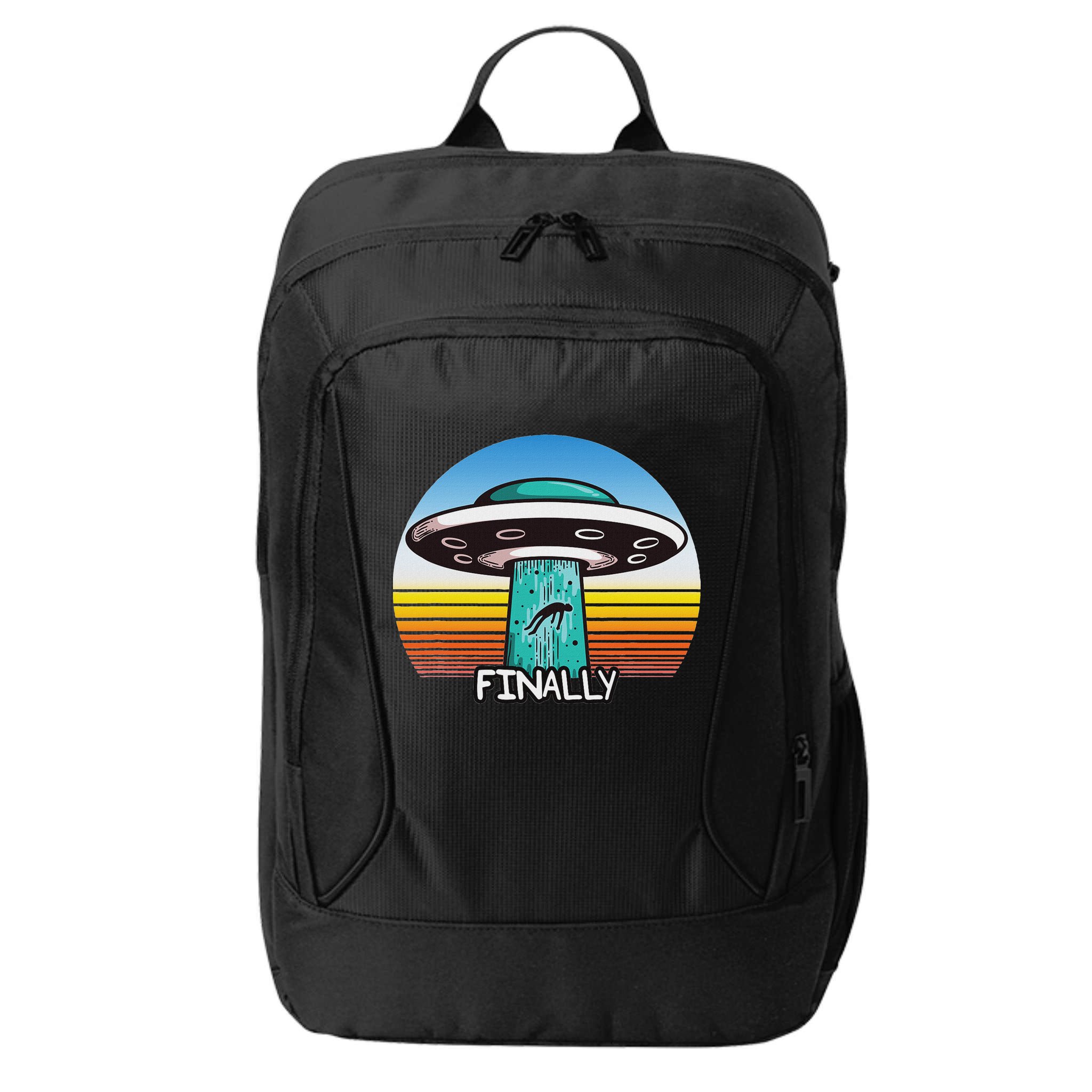 Alien S Abduction Ufo Finally City Backpack