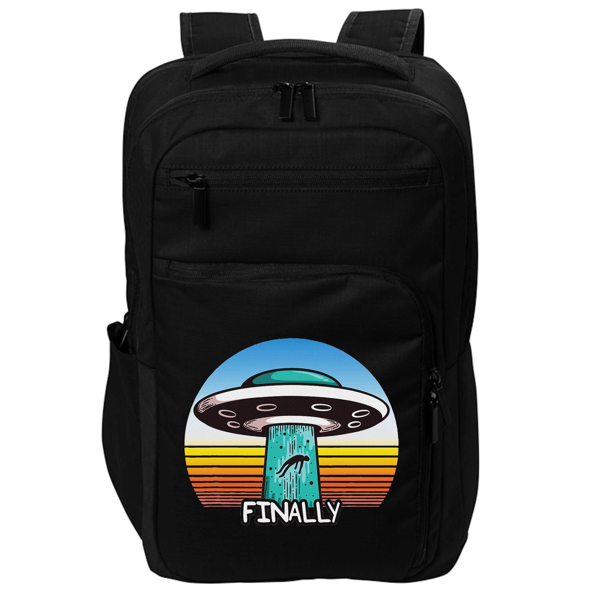 Alien S Abduction Ufo Finally Impact Tech Backpack