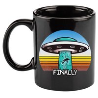 Alien S Abduction Ufo Finally 11oz C Handle Ceramic Mug