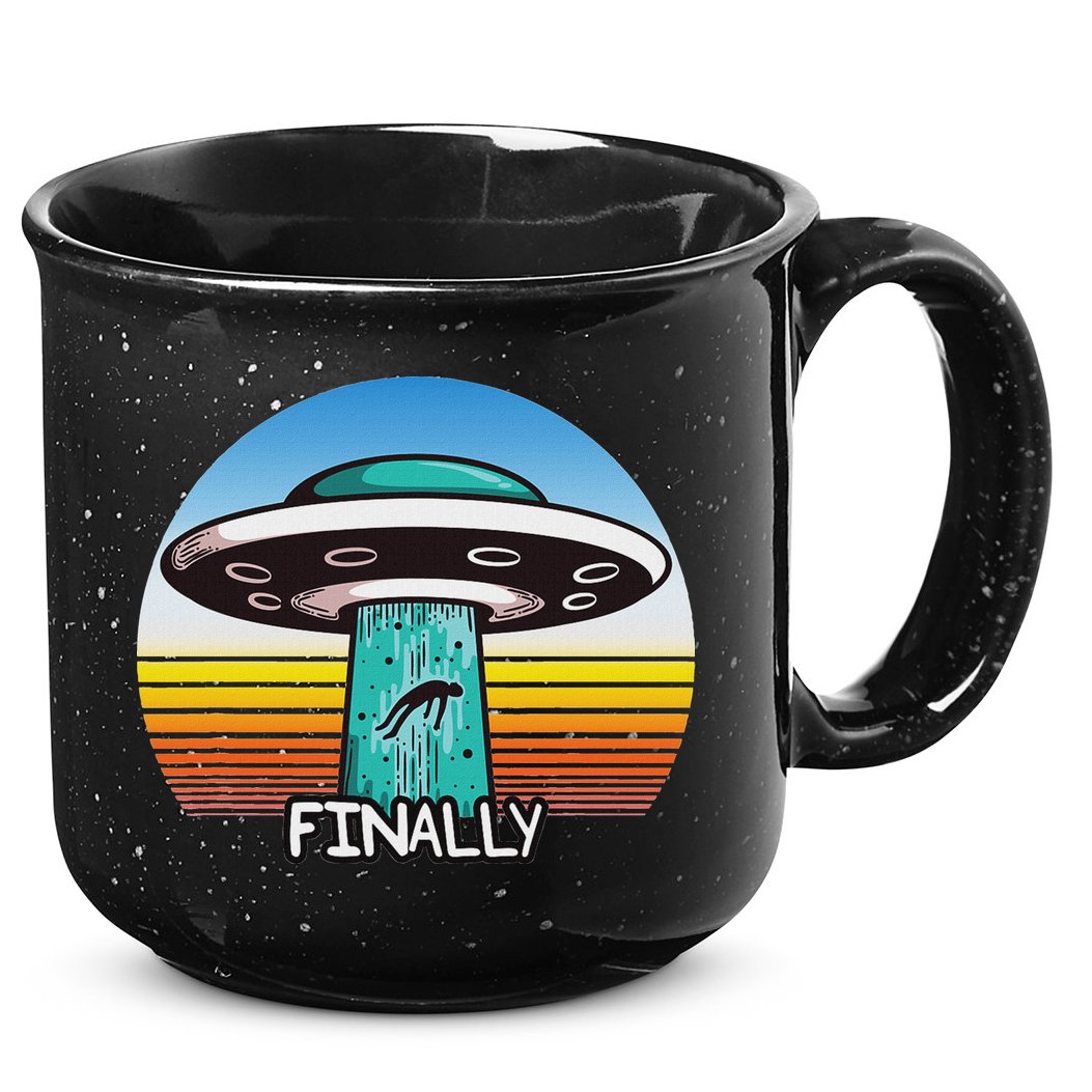Alien S Abduction Ufo Finally 15oz Campfire Ceramic Mug