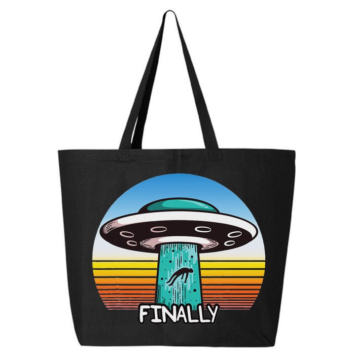 Alien S Abduction Ufo Finally 25L Jumbo Tote