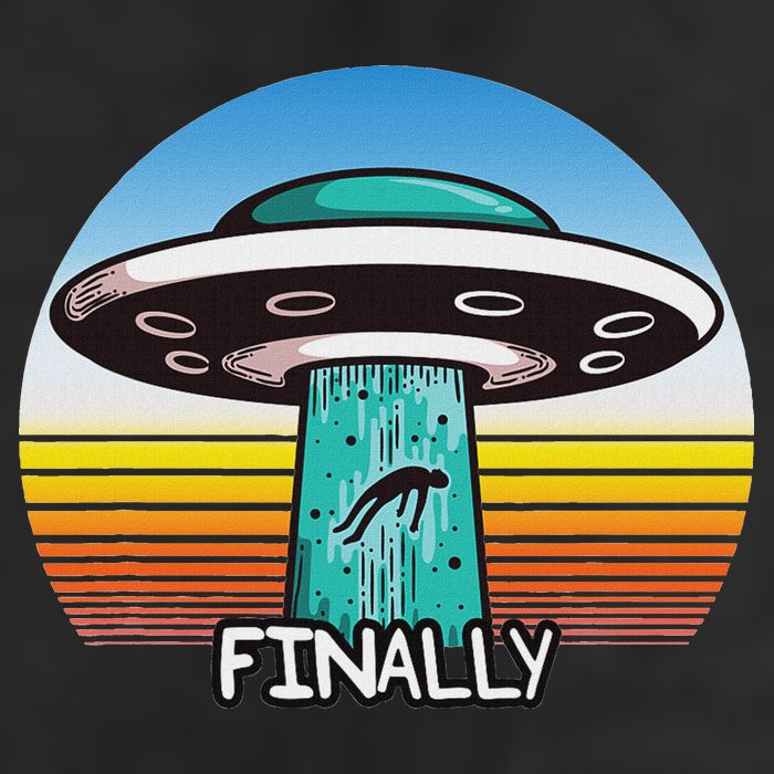 Alien S Abduction Ufo Finally 25L Jumbo Tote