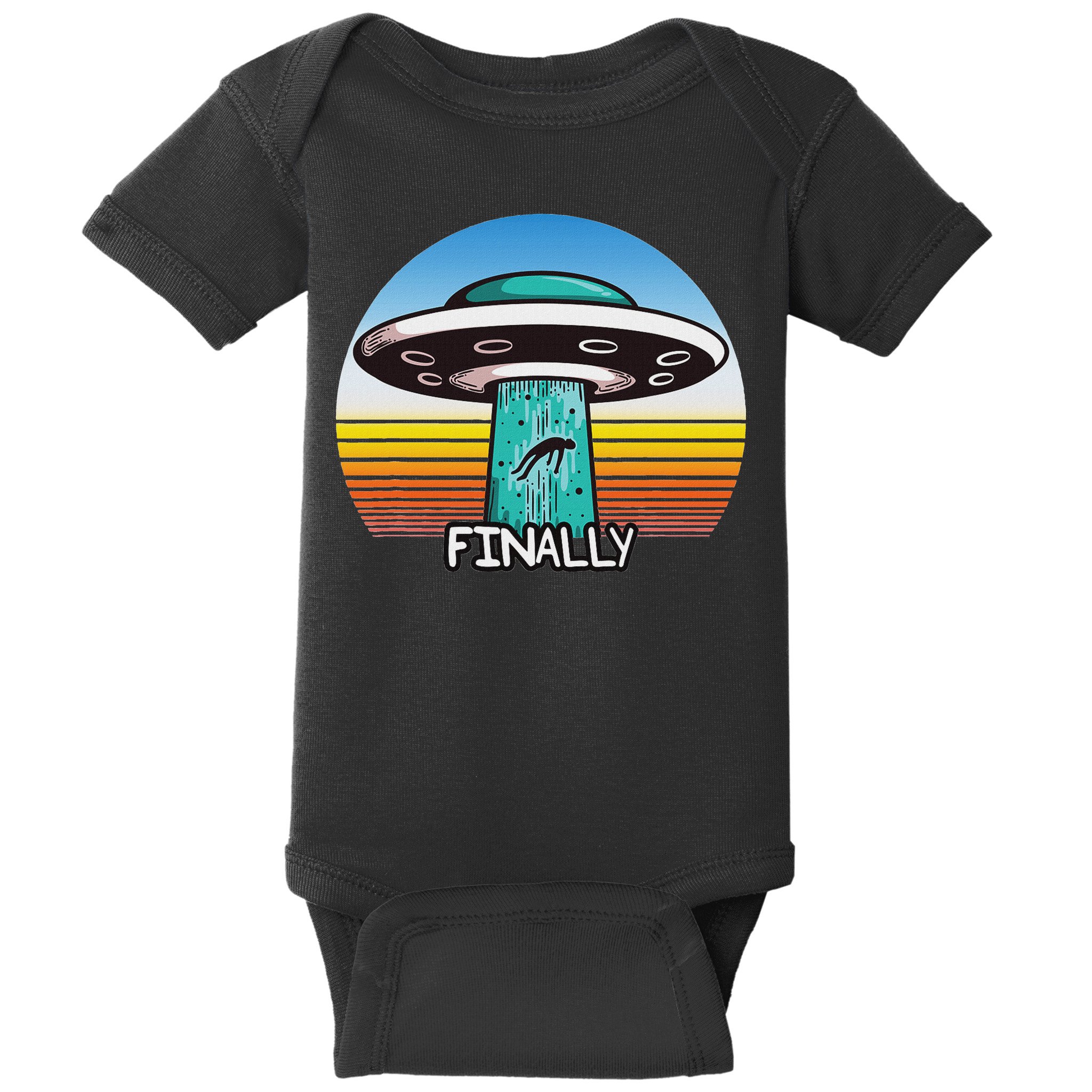 Alien S Abduction Ufo Finally Baby Bodysuit