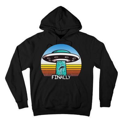 Alien S Abduction Ufo Finally Tall Hoodie