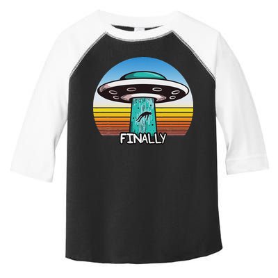 Alien S Abduction Ufo Finally Toddler Fine Jersey T-Shirt