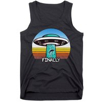 Alien S Abduction Ufo Finally Tank Top