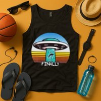 Alien S Abduction Ufo Finally Tank Top