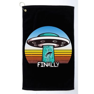 Alien S Abduction Ufo Finally Golf Towel